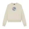 COLMAR Crew Neck Sweatshirt With Chest Print | Sweatshirt Beige Damen