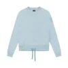 COLMAR Crew-neck Sweatshirt With Glitter Logo Drawstring | Sweatshirt Blau Damen
