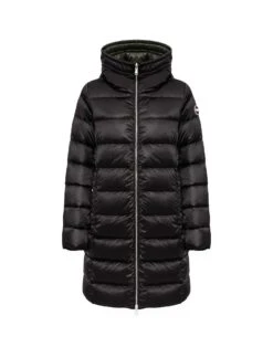 COLMAR Reversible Quilted Down Jacket With Hood | Steppjacke Schwarz Damen