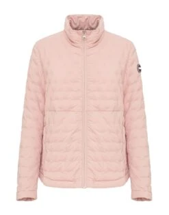 COLMAR Down Jacket With Stamp Quilting And Seam At The Waist | Steppjacke Rosa Damen