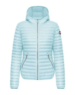 COLMAR Sporty Hooded Downjacket | Steppjacke Himmelblau Damen