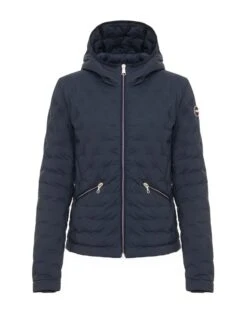 COLMAR Down Jacket With Drawstring At The Bottom | Steppjacke Blau Damen