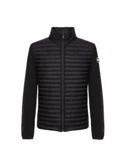 COLMAR Lightweight Jacket With Concealed Hood | Steppjacke Schwarz Herren